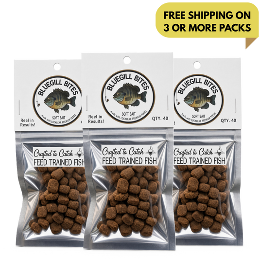 Three Bluegill Bites packs – free shipping on 3 or more